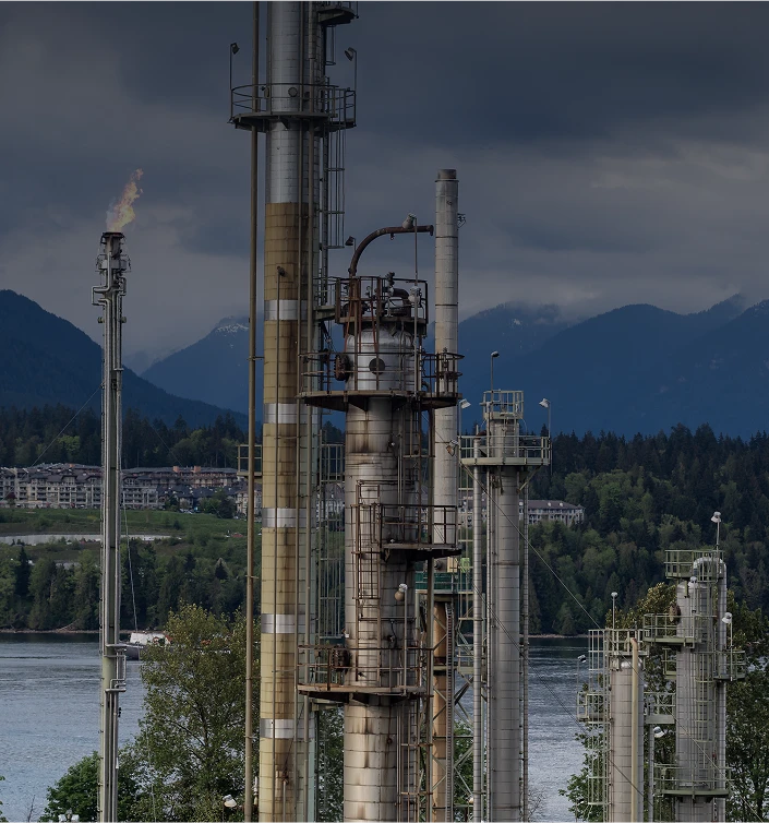 Industrial waste heat recovery installation